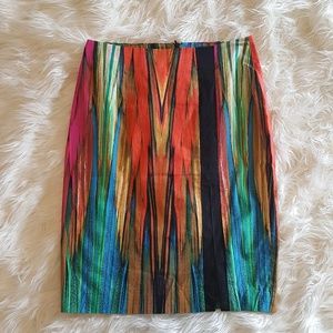Worthington Multi-colored Pencil Skirt